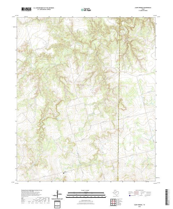 USGS Topographic Map – Camp Springs
