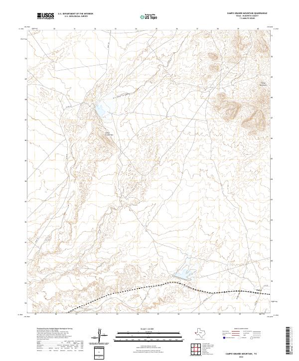 USGS Topographic Map – Campo Grande Mountain