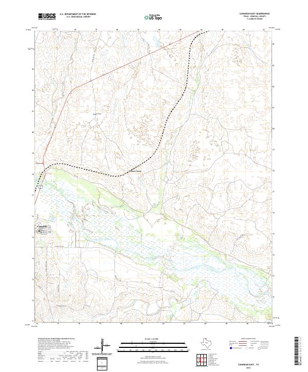 USGS Topographic Map – Canadian East