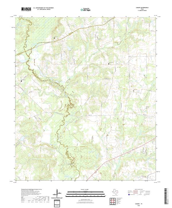 USGS Topographic Map – Canary