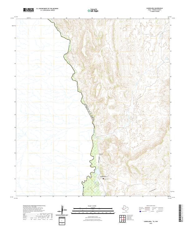 USGS Topographic Map – Candelaria