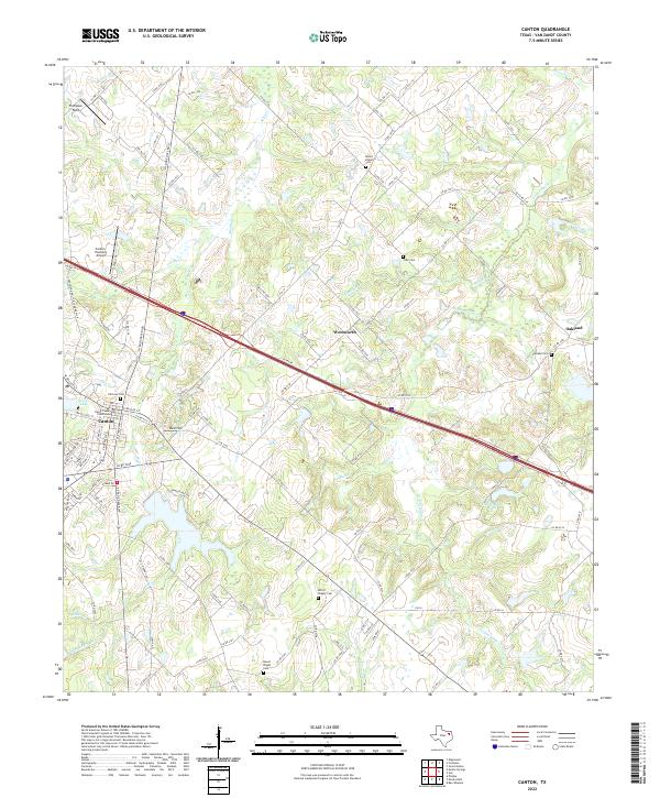 USGS Topographic Map – Canton