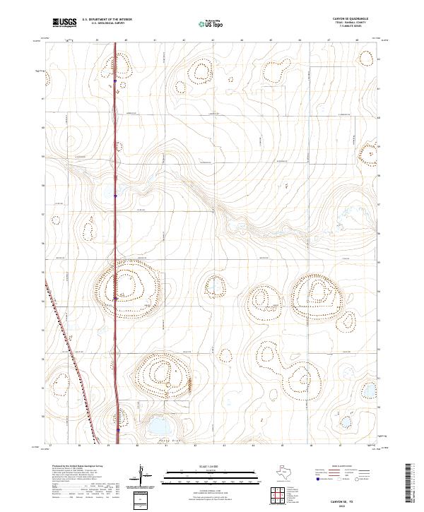 2022 Map of Canyon SE, 2022 Print