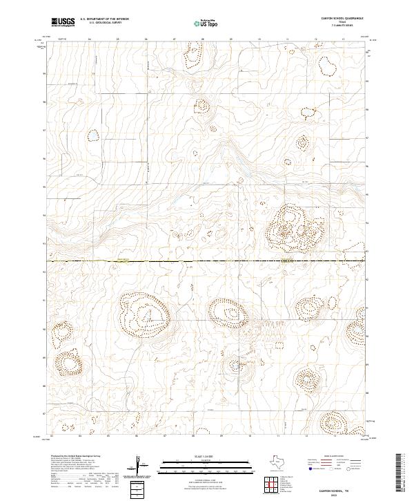 2022 Map of Canyon School, 2022 Print