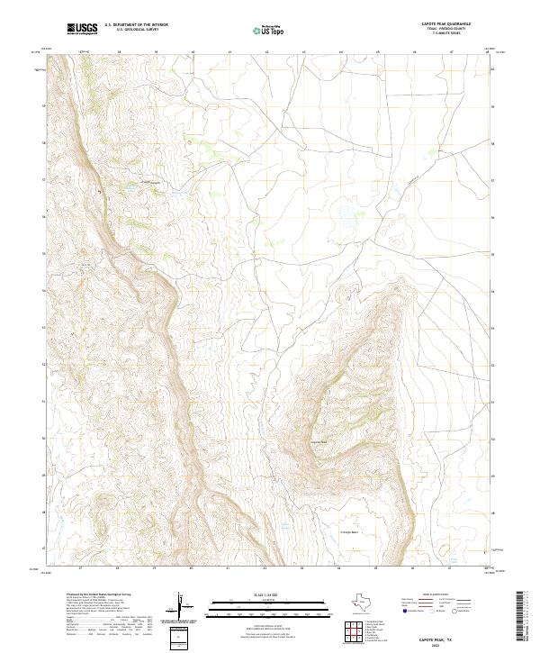USGS Topographic Map – Capote Peak