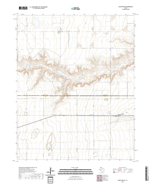 USGS Topographic Map – Capps Switch