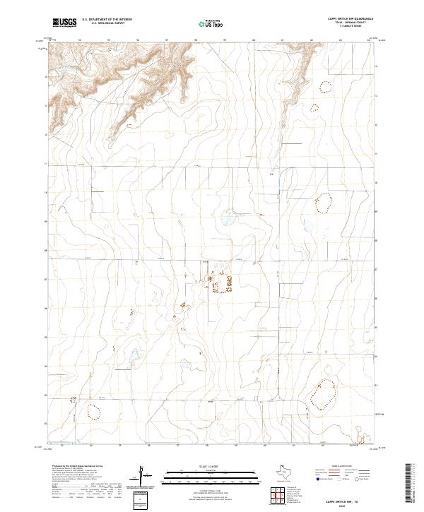 2022 Map of Capps Switch NW, 2022 Print