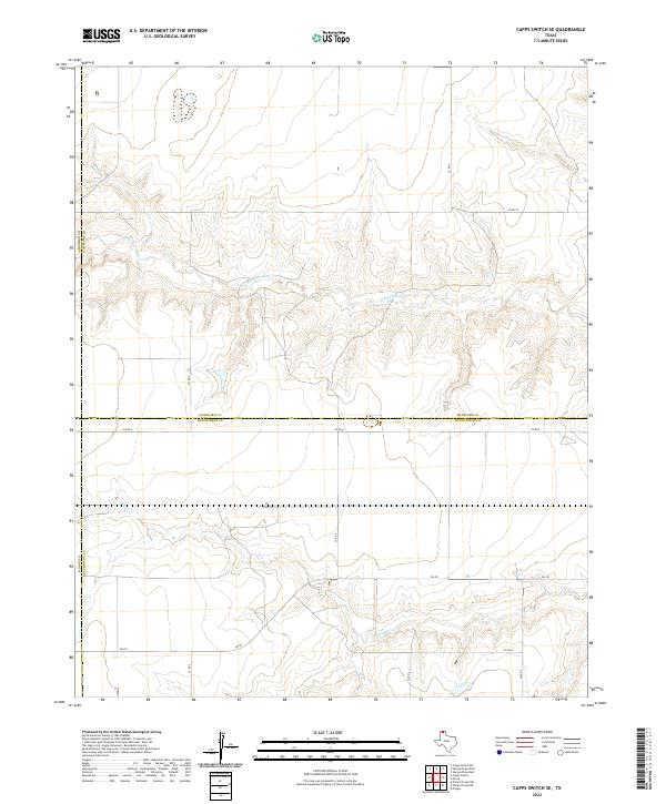 2022 Map of Capps Switch SE, 2022 Print