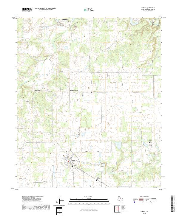 USGS Topographic Map – Carbon