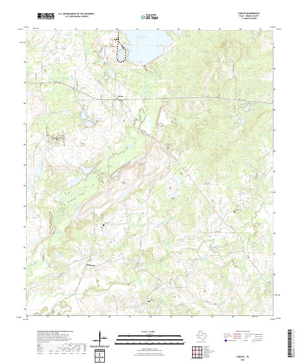 USGS Topographic Map – Carlos