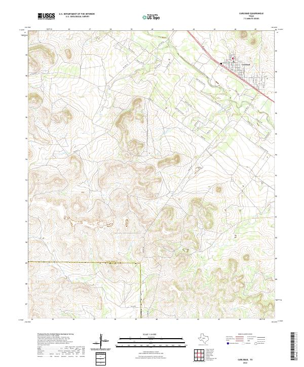 USGS Topographic Map – Carlsbad