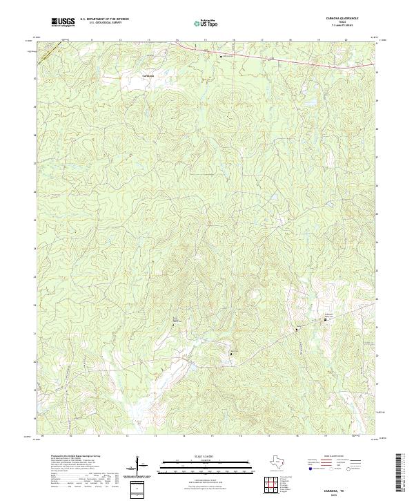 USGS Topographic Map – Carmona