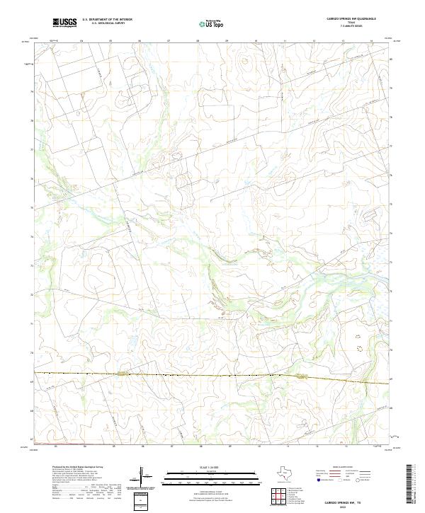 USGS Topographic Map – Carrizo Springs NW
