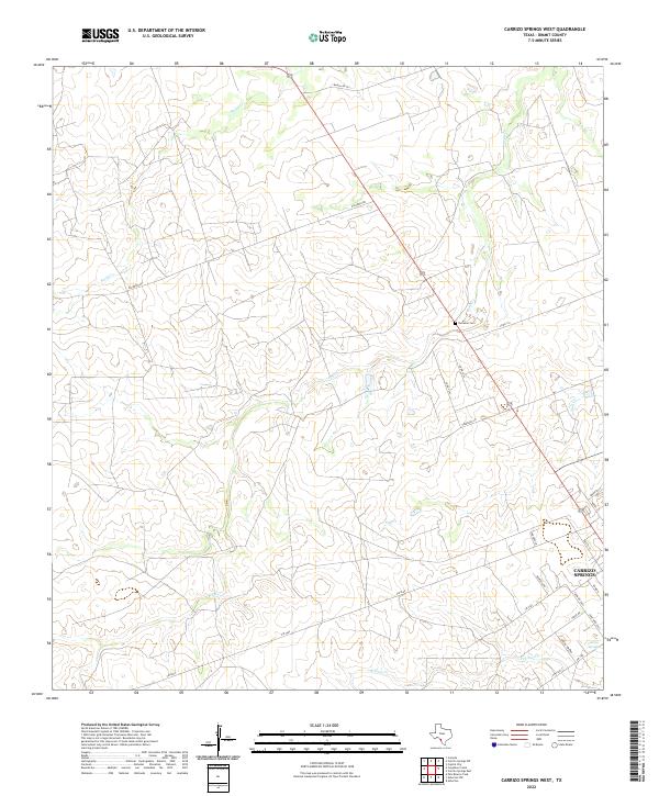 USGS Topographic Map – Carrizo Springs West