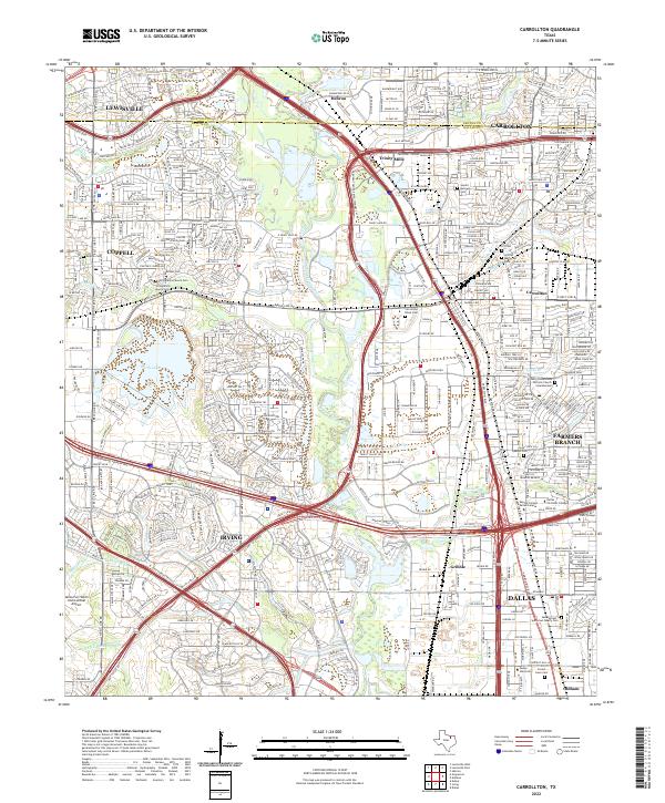 USGS Topographic Map – Carrollton