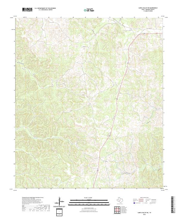 2022 Map of Carta Valley NE, 2022 Print