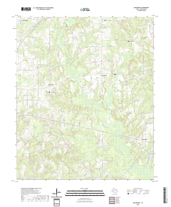 USGS Topographic Map – Cartwright
