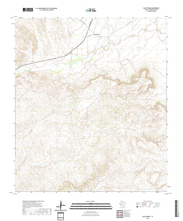 USGS Topographic Map – Casa Piedra