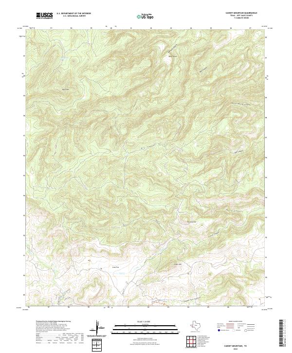 USGS Topographic Map – Casket Mountain