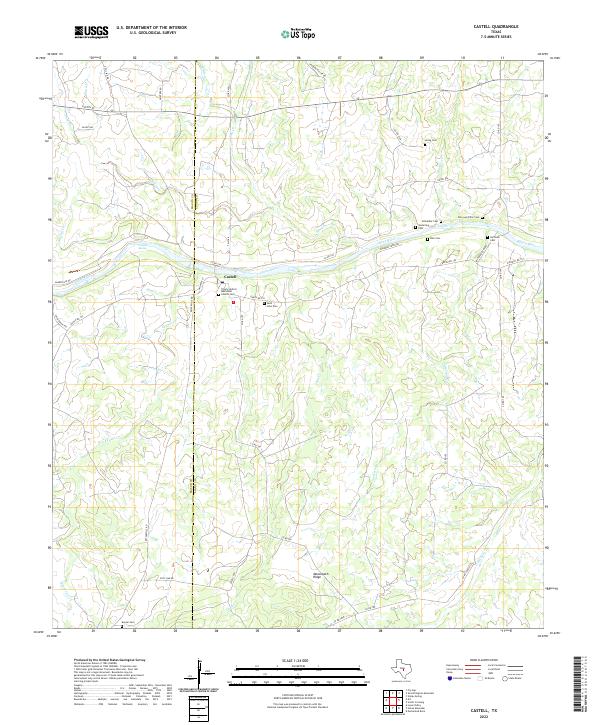 USGS Topographic Map – Castell