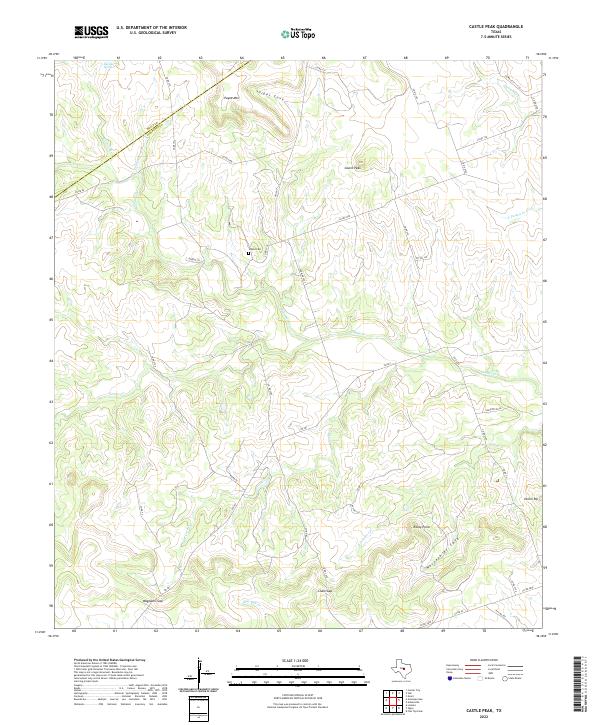 USGS Topographic Map – Castle Peak