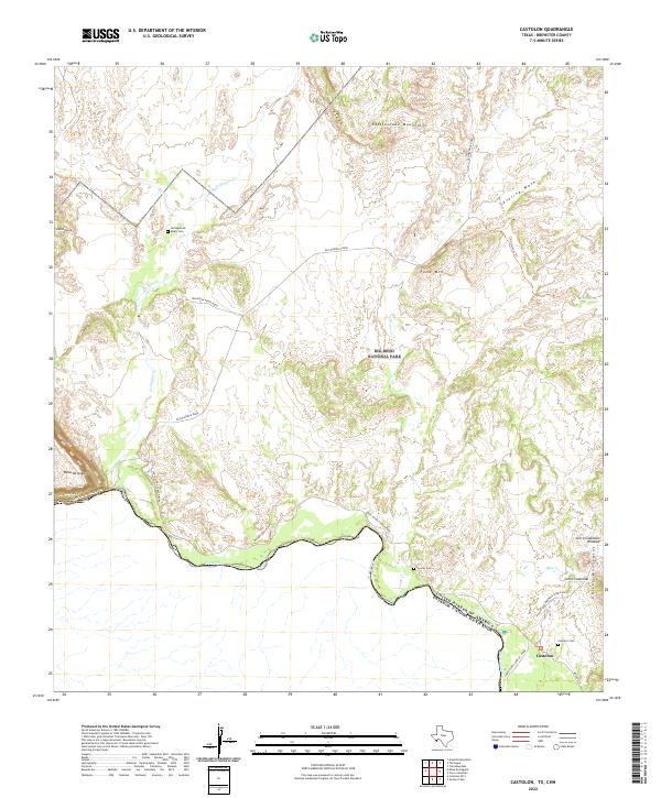 USGS Topographic Map – Castolon