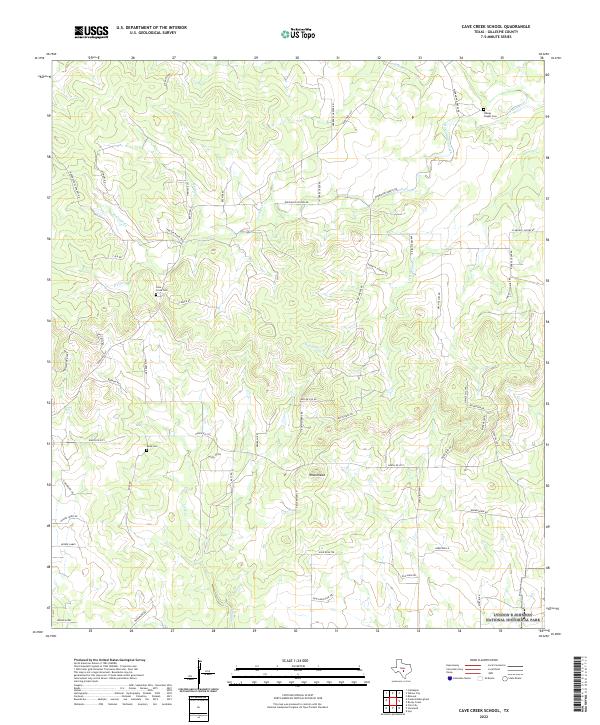 USGS Topographic Map – Cave Creek School