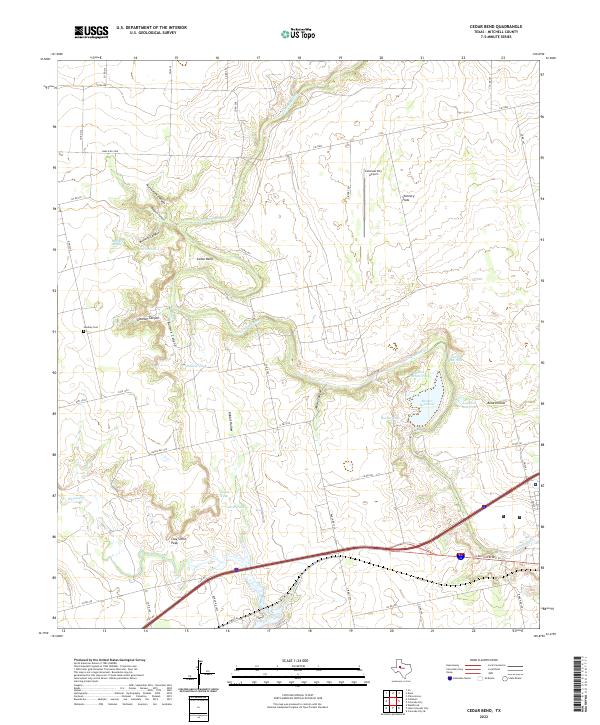 USGS Topographic Map – Cedar Bend