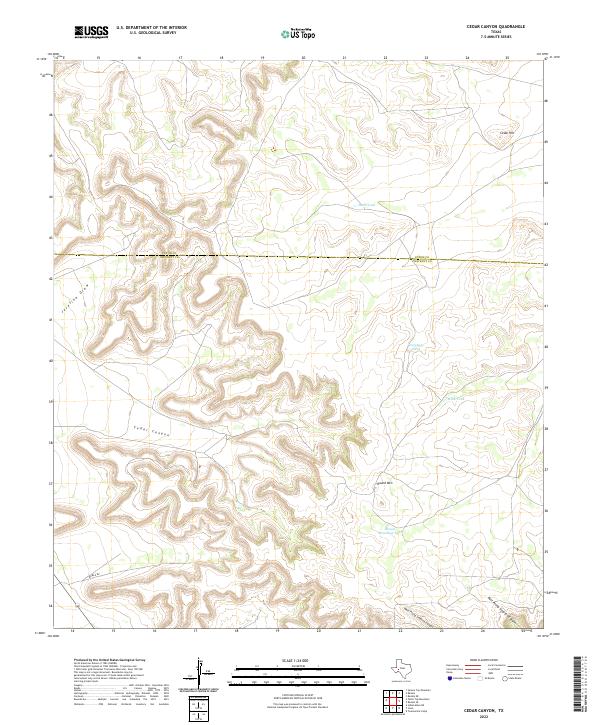 USGS Topographic Map – Cedar Canyon