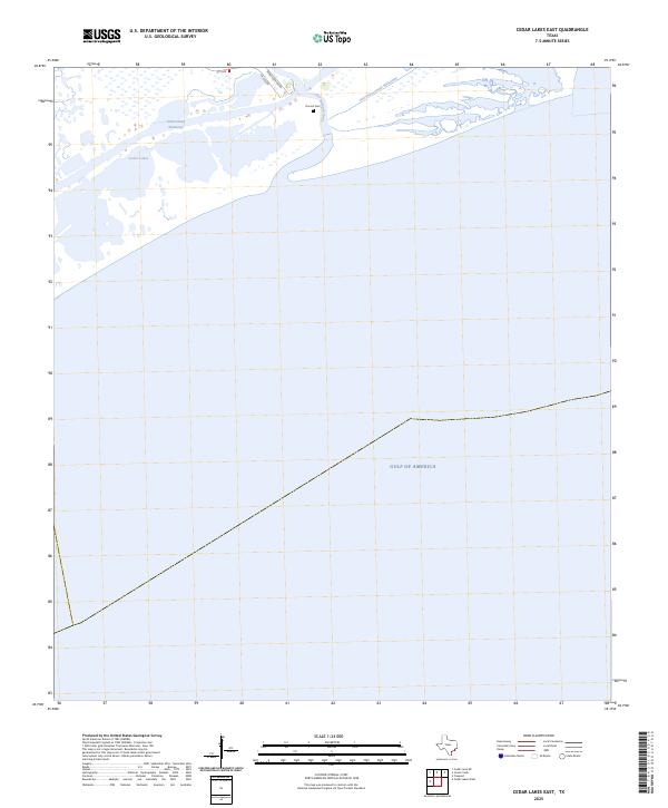 USGS Topographic Map – Cedar Lakes East