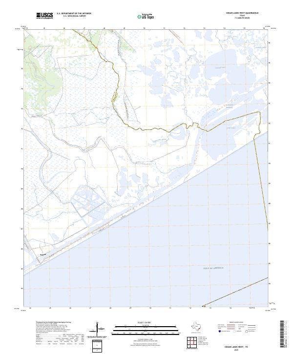 USGS Topographic Map – Cedar Lakes West