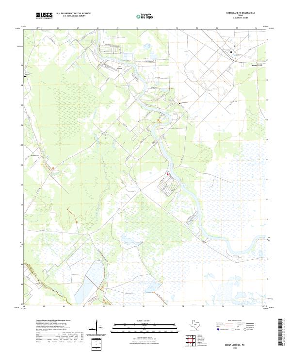 USGS Topographic Map – Cedar Lane NE
