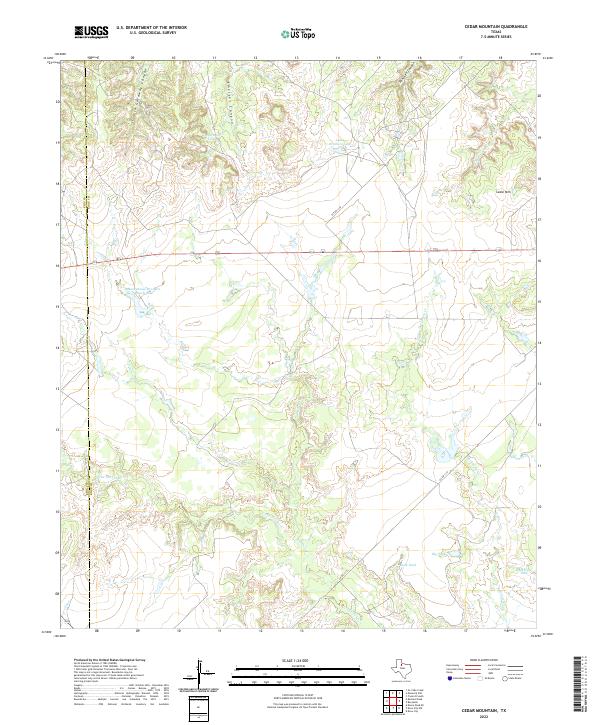 USGS Topographic Map – Cedar Mountain