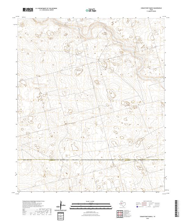 2022 Map of Cedar Point Ranch, 2022 Print