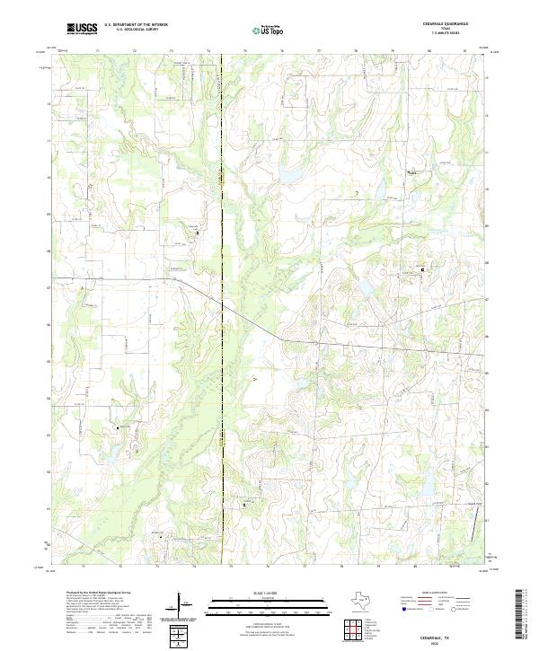 USGS Topographic Map – Cedarvale