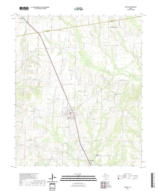 USGS Topographic Map – Celeste
