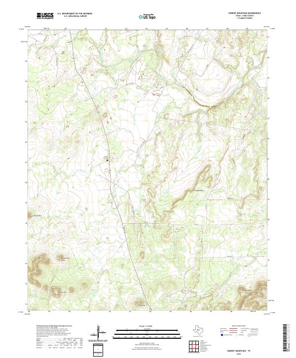 USGS Topographic Map – Cement Mountain