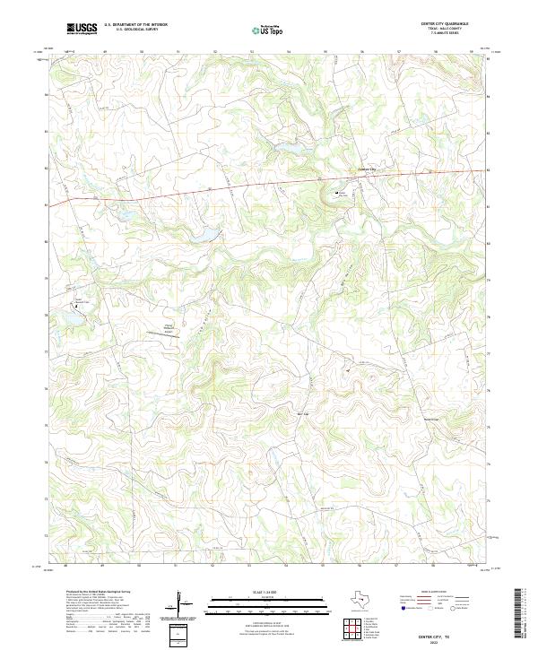 USGS Topographic Map – Center City