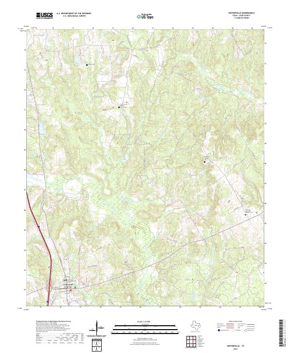 USGS Topographic Map – Centerville