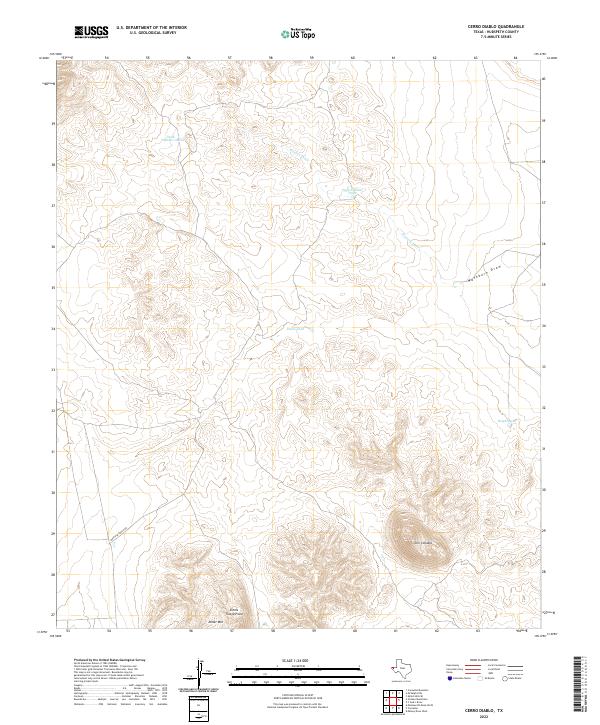 USGS Topographic Map – Cerro Diablo