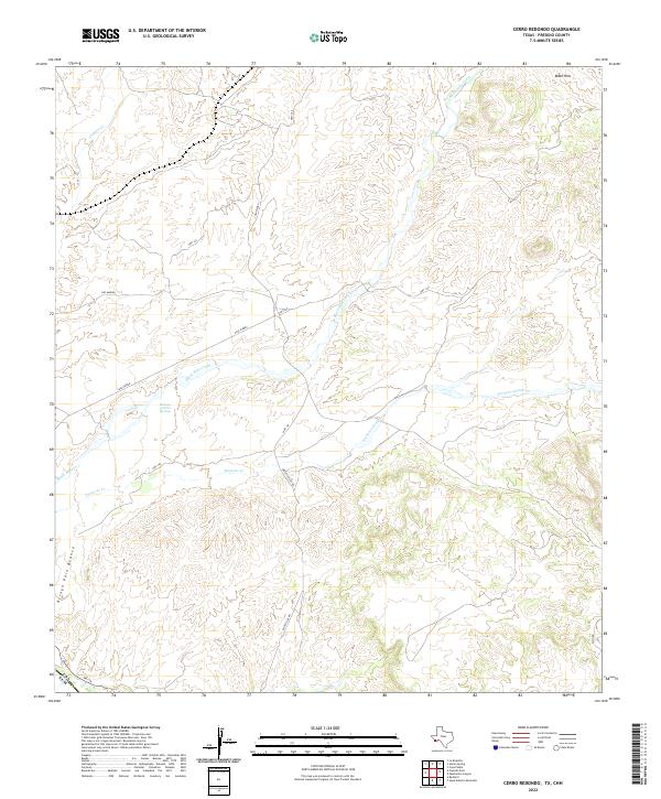 USGS Topographic Map – Cerro Redondo