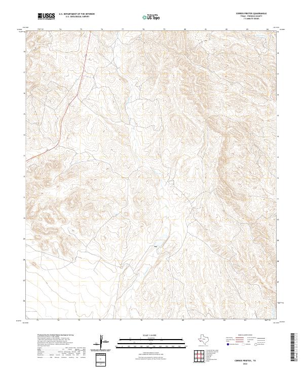 USGS Topographic Map – Cerros Prietos