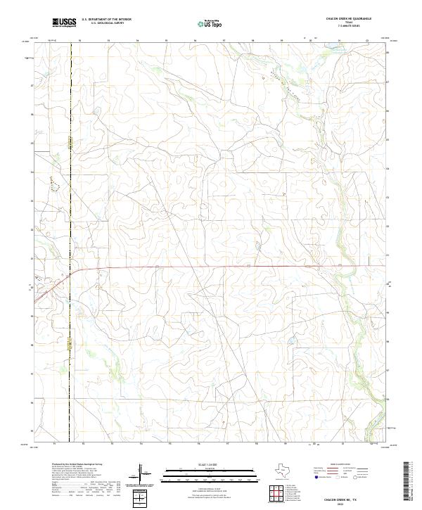 USGS Topographic Map – Chacon Creek NE