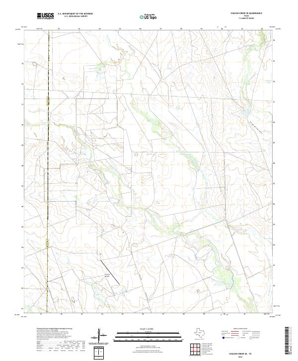 USGS Topographic Map – Chacon Creek SE