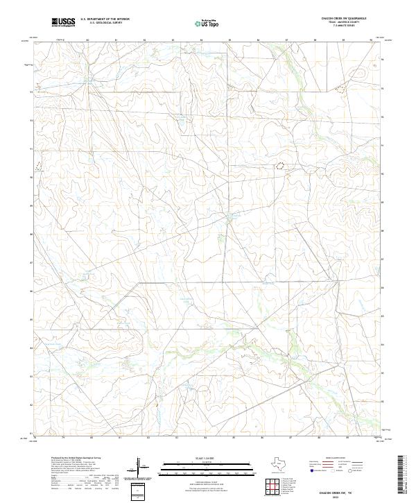 USGS Topographic Map – Chacon Creek SW