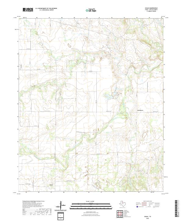 USGS Topographic Map – Chalk