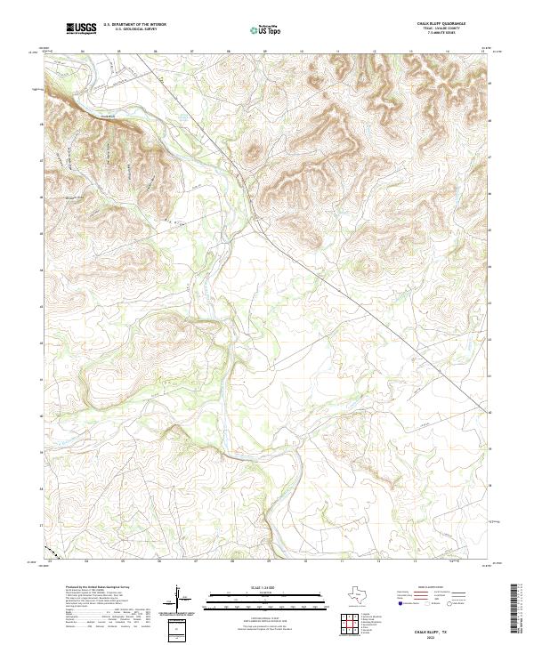 USGS Topographic Map – Chalk Bluff
