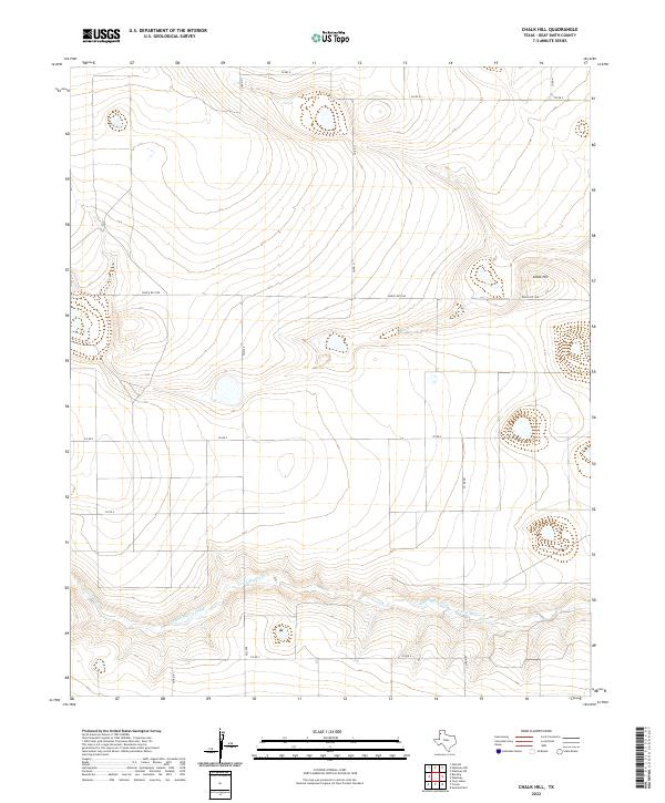 USGS Topographic Map – Chalk Hill