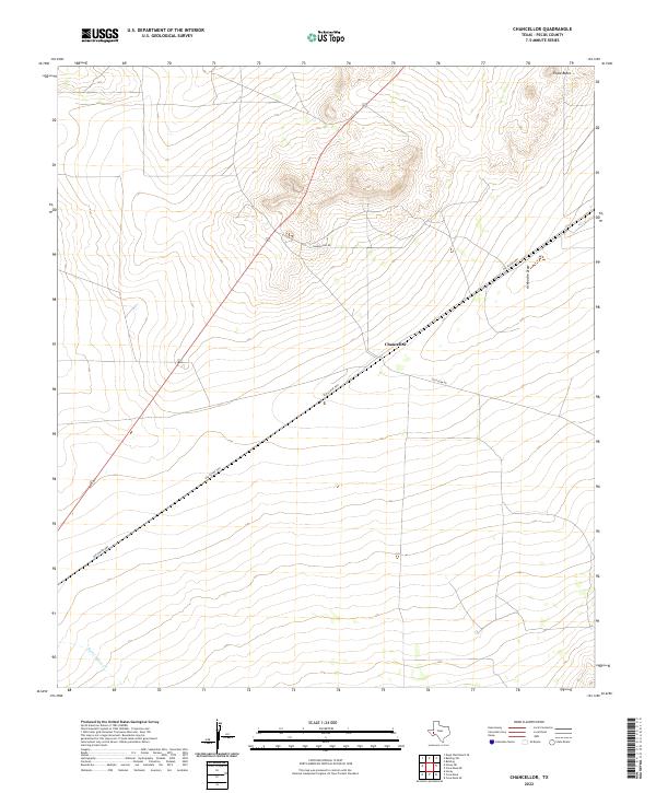 USGS Topographic Map – Chancellor