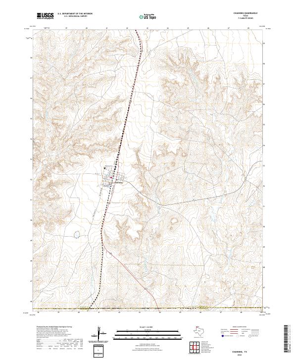 USGS Topographic Map – Channing